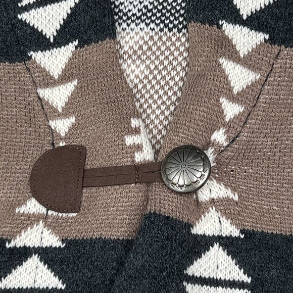 Anthropologie X Oliver. O Southwestern Boho Tribal Knit Cardigan Size 1X - NWOT - Picture 3 of 6